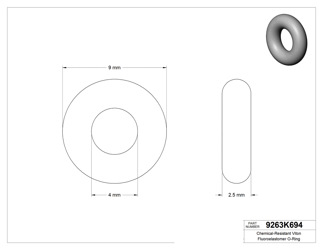 Technical drawing - 9263K694